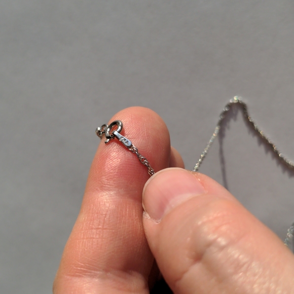 Vintage designer sterling 925 chain necklace, vintage, 15" long, made in Italy - Picture 3 of 6